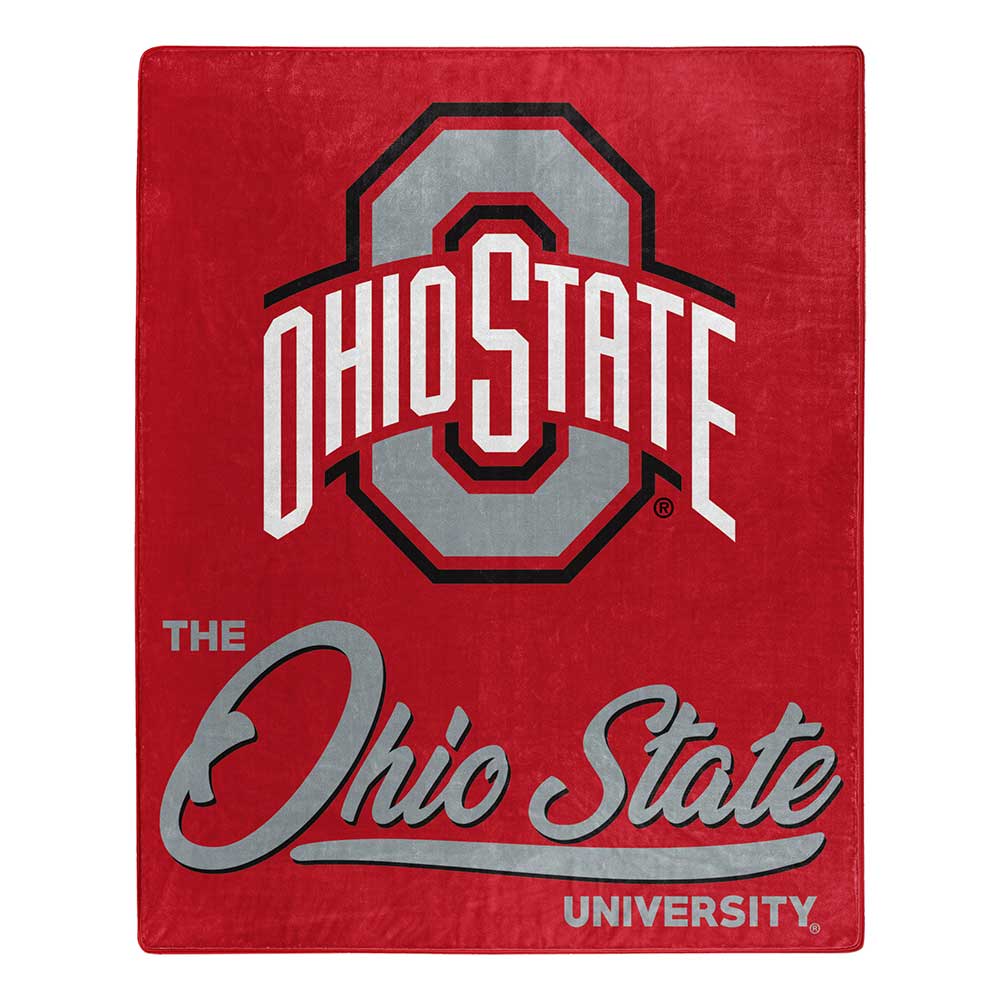 Royal Plush Raschel Blanket Ohio State Buckeyes Ramsons Imports