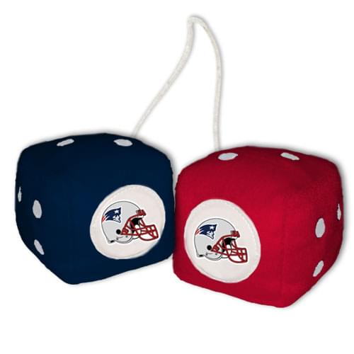 Sports Fuzzy Dice 3" New England Patriots 