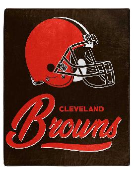 Royal Plush Raschel Blanket Cleveland Browns