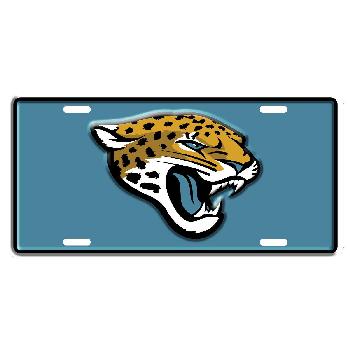 Metal License Plate Logo Jacksonville Jaguars