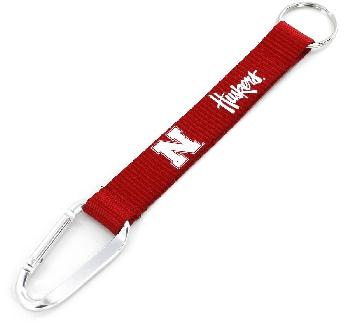 Small Lanyard Keychain Carabiner Nebraska Huskers 