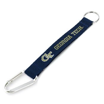 Small Lanyard Keychain Carabiner Georgia Tech Yellow Jackets