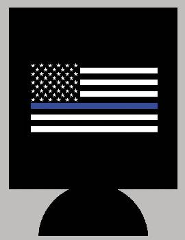 Can Coolers 24pc/unit carded Blue Line  