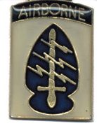 Lapel Pin Airborne w/ sword & lightening 