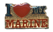 Lapel Pin I Love My Marines