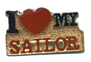 Lapel Pin I Love MY Sailor