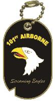 Lapel Pin 101st Airborne Dog Tag 