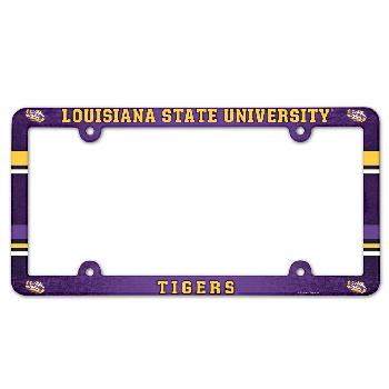 Plastic License Plate Frames Louisiana State Tigers 