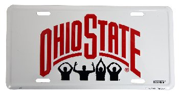 Metal License Plates  Ohio State Buckeyes