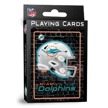 Neon Playing Cards Miami Dolphins