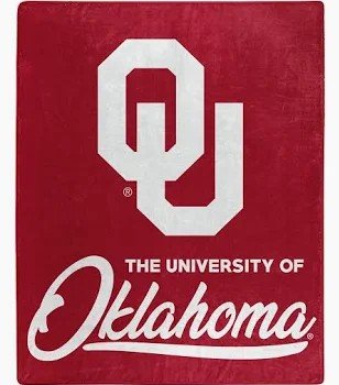 Royal Plush Raschel Blanket Oklahoma Sooners  