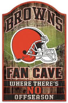 Fan Cave Wood Sign Cleveland Browns 