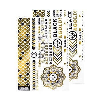 Metallic Body Jewelry 2pk Pittsburgh Steelers