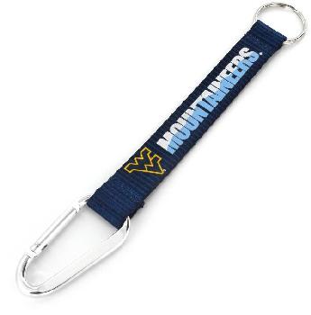 Small Lanyard Keychain Carabiner West Virginia Mountaineers
