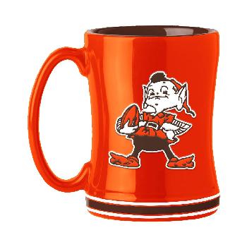 Ceramic Coffee Mug Relief Mug 14oz Cleveland Browns Bownie