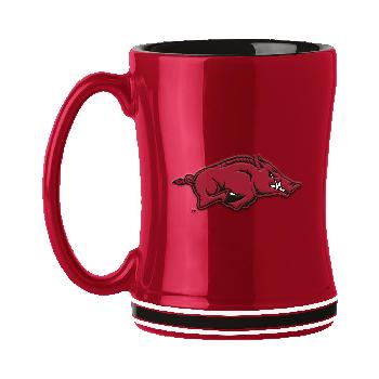 Ceramic Coffee Mug Relief Mug 14oz Arkansas Razorbacks