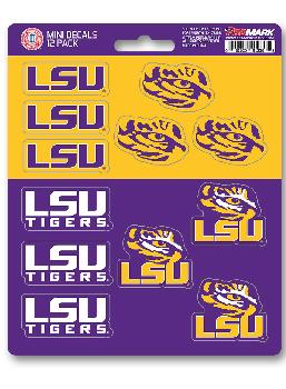 Mini Decal Pack Louisana State University Tigers