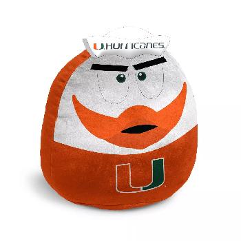 Pillows 15" Mascot Squish Miami Hurricanes 