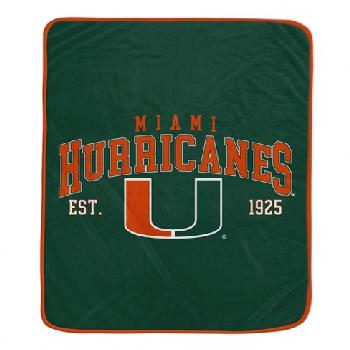 Blanket Ultra Soft 50"x60" Miami Hurricanes
