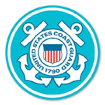 Magnet 11 1/2" US Coast Guard Seal Car Door Sign 