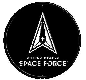 Metal Circle Sign 12" United States Space Force™