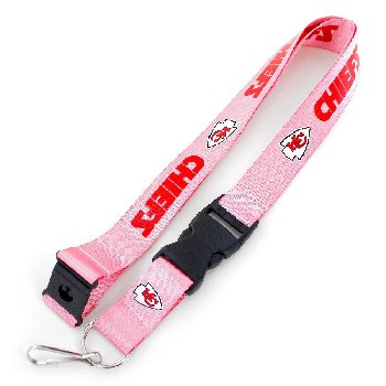 Lanyard Keychain Kansas City Chiefs Pink