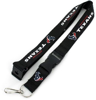 Lanyard Keychain Houston Texans  Black