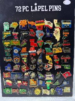Hat Pin Display 72 pc States