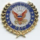 Lapel Pin US Navy Wreath 