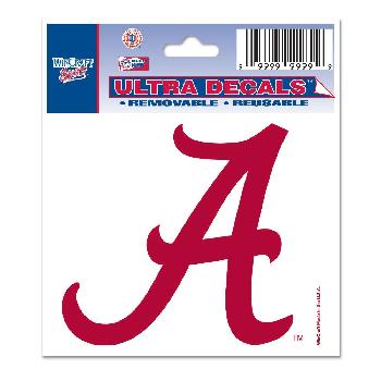 Window Cling 3"x4" Alabama Crimson Tide