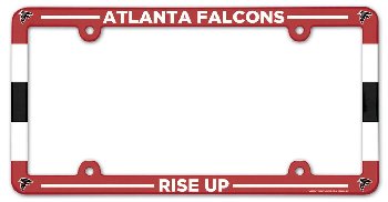 Plastic License Plate Frames Atlanta Falcons