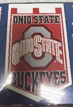 Double Sided Banner Ohio State Buckeyes Vertical