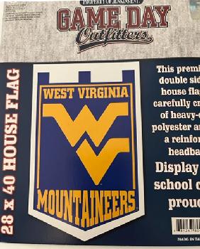 Double Sided Vertical Banner  West Virginia Mountaineers