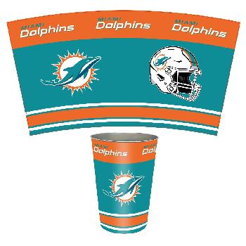 Trash Cans Miami Dolphins Fan    