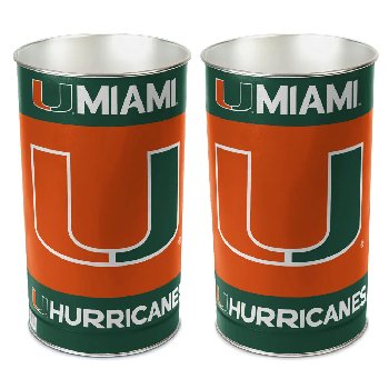 Trash Cans Miami Hurricanes