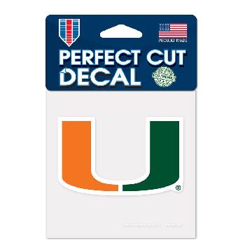 Perfect Cut Decal Miami Hurricanes