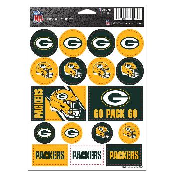 Die Cut Vinyl Sticker Sheet  Green Bay Packers