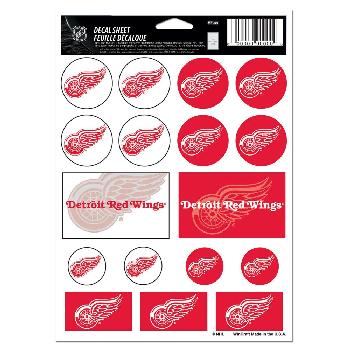 Die Cut Vinyl Sticker Sheet  Detroit Red Wings