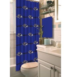 Fabric Shower Curtain Team Logo Baltimore Ravens 