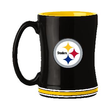 Ceramic Coffee Mug Relief Mug 14oz Pittsburgh Steelers