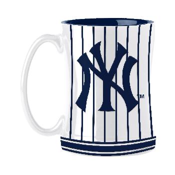 Ceramic Coffee Mug Relief Mug 14oz New York Yankees Pin Stripe