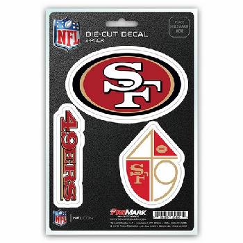 Die-cut Decal 3pack San Francisco 49 ers