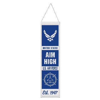 Wool Banner Military Evolution  8" X 32" U.S. Air Force™
